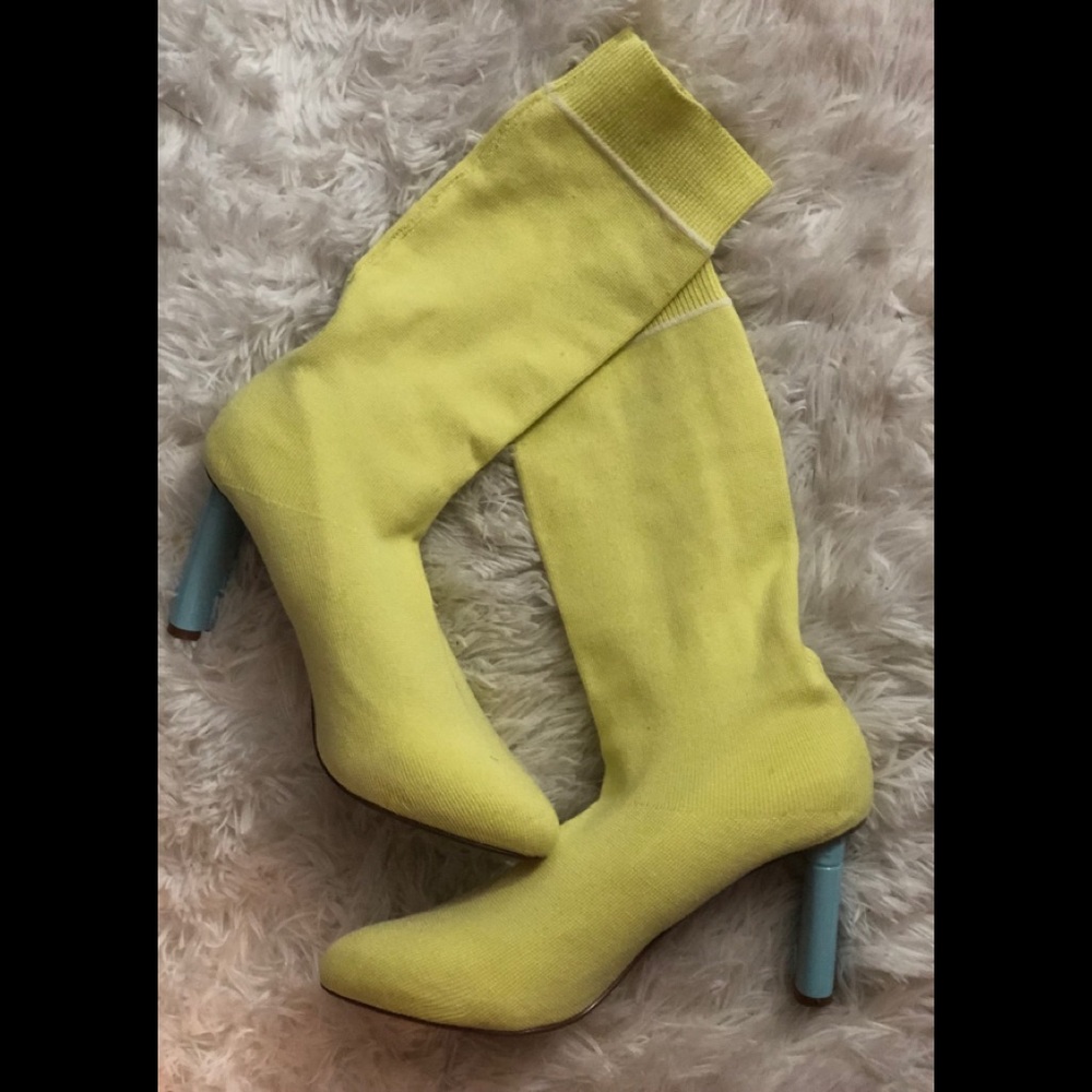 Neon/Yellow Sock Booties
